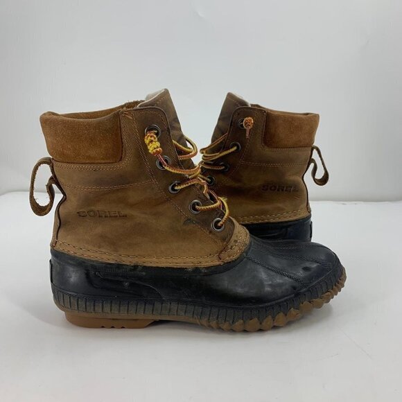 Sorel Men\'s Cheyanne Lace Rain Waterproof Winter Leather Sole Duck Boot‎ Size 9 main image 8